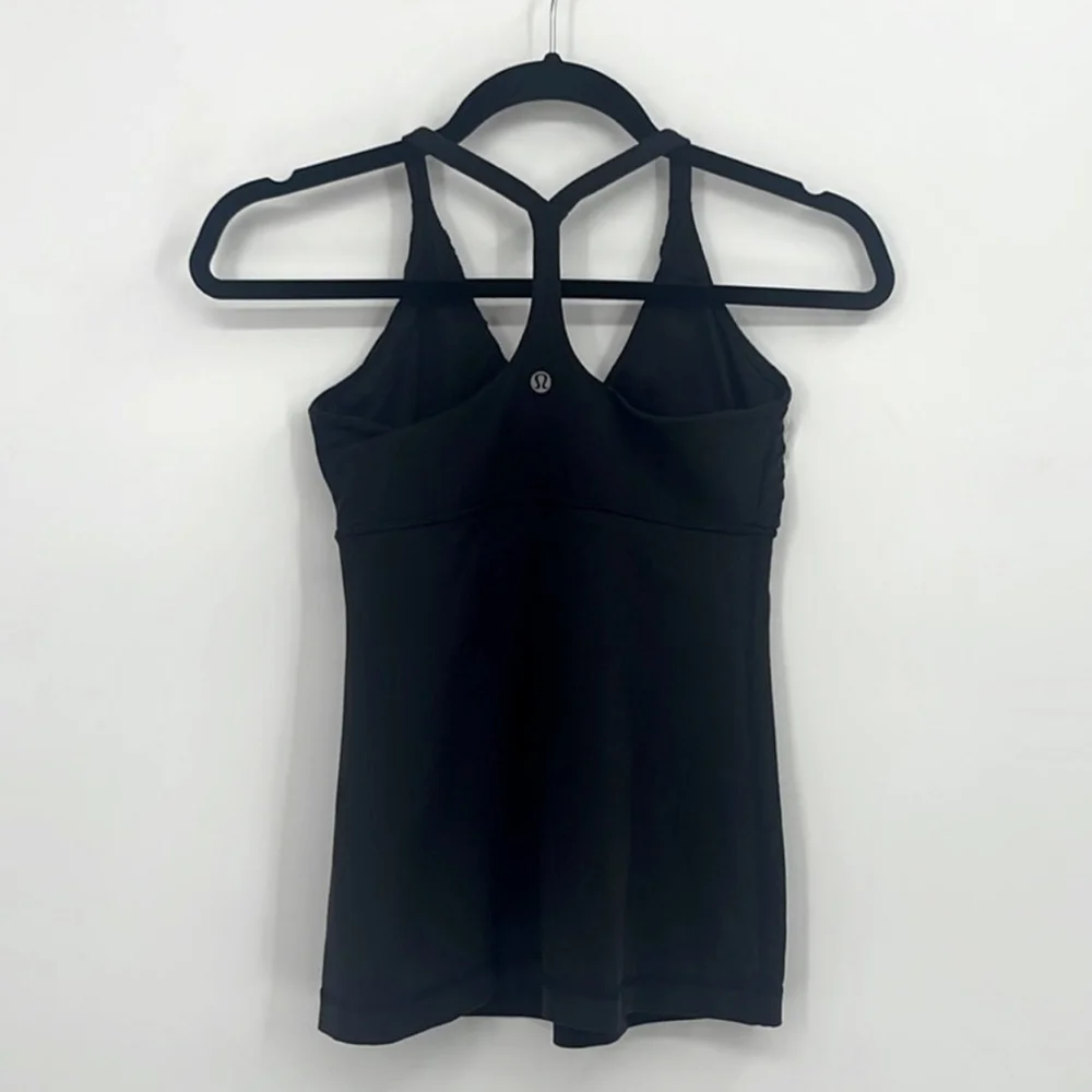 Lululemon Pure Balance Tank Sz 6 Black - Picture 2 of 8